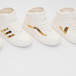 Ceramic Sneakers White Gold Lustre Lauren Downton Ceramic Artist Australia